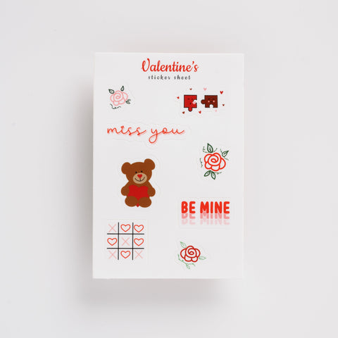 Valentine's Reds Sticker Sheet