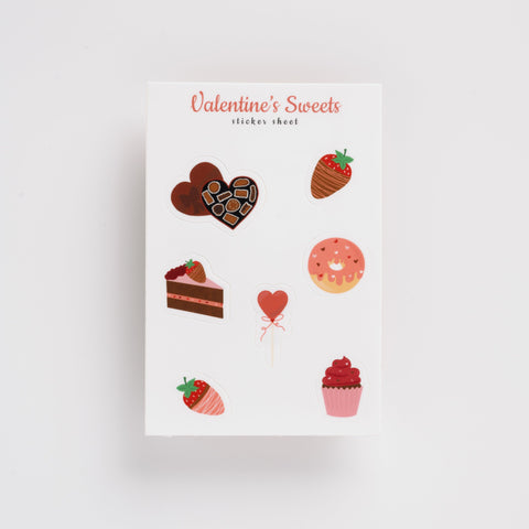 Valentine's Sweets Sticker Sheet