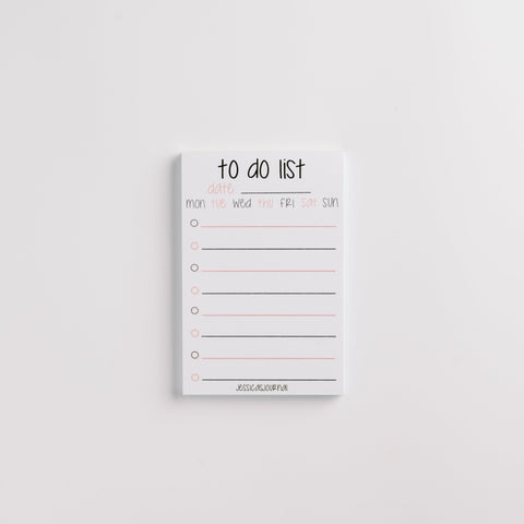 To Do List Notepad