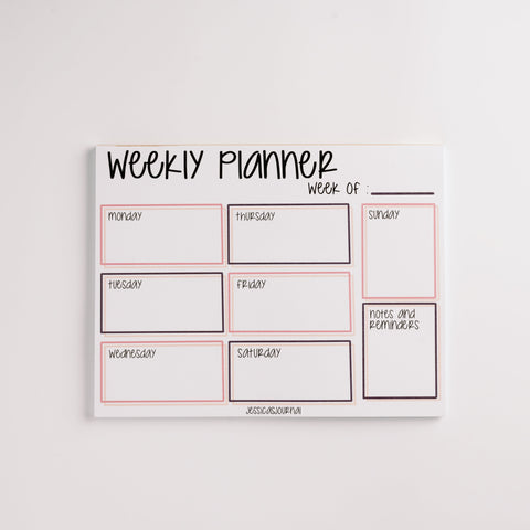 Weekly Planner Notepad